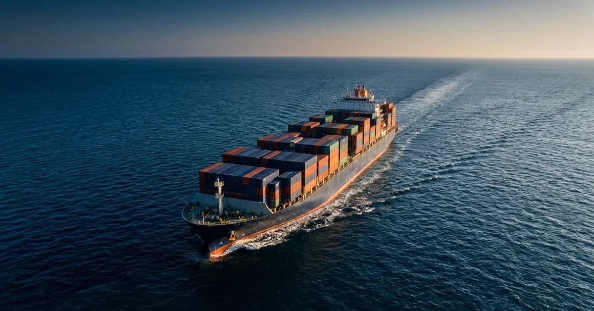 Navio em alto mar