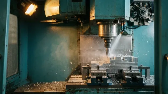 Centro de usinagem CNC importado em fábrica brasileira